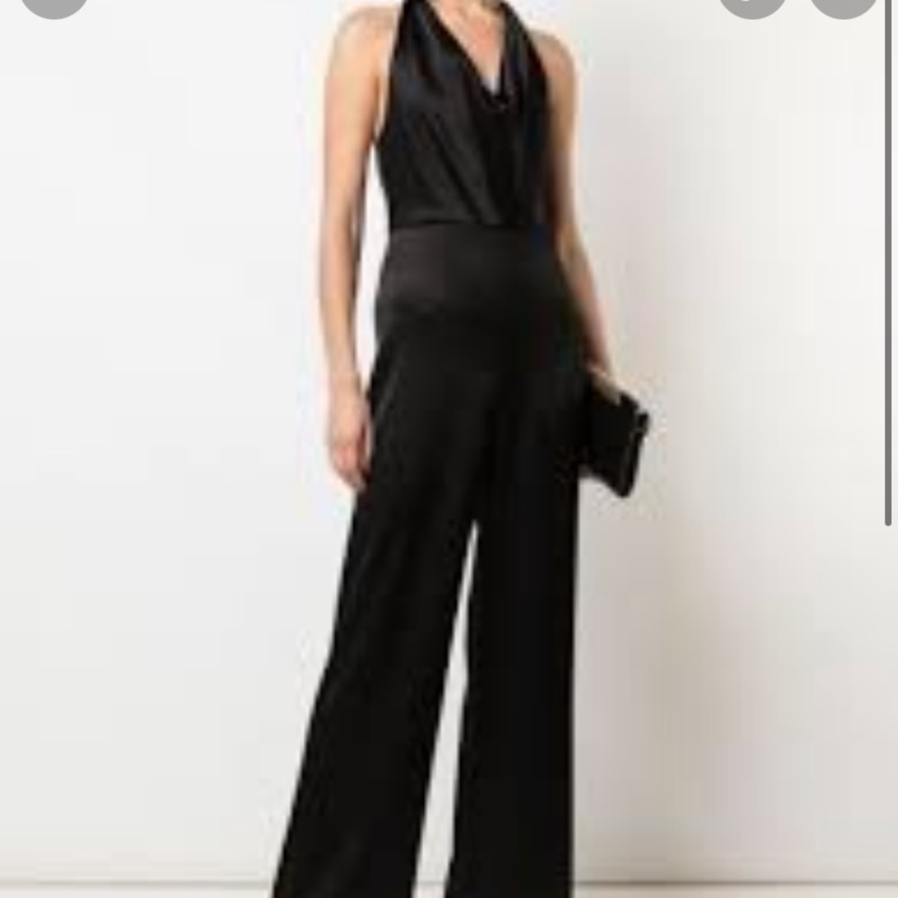 Express cowl neck black jumpsuit in size xs